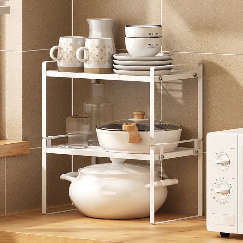Adjustable Elegance - Expandable Organiser for a Tidy Kitchen