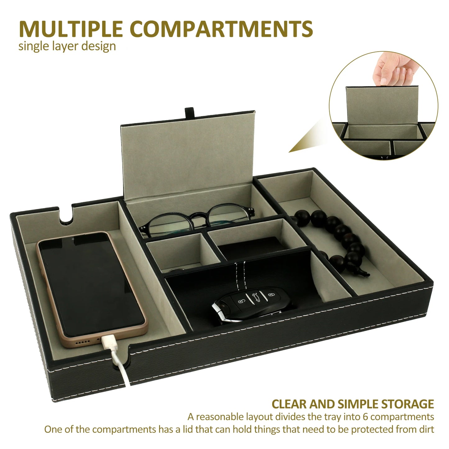 Declutter with Class – Your Essentials Deserve the Ultimate Valet Tray