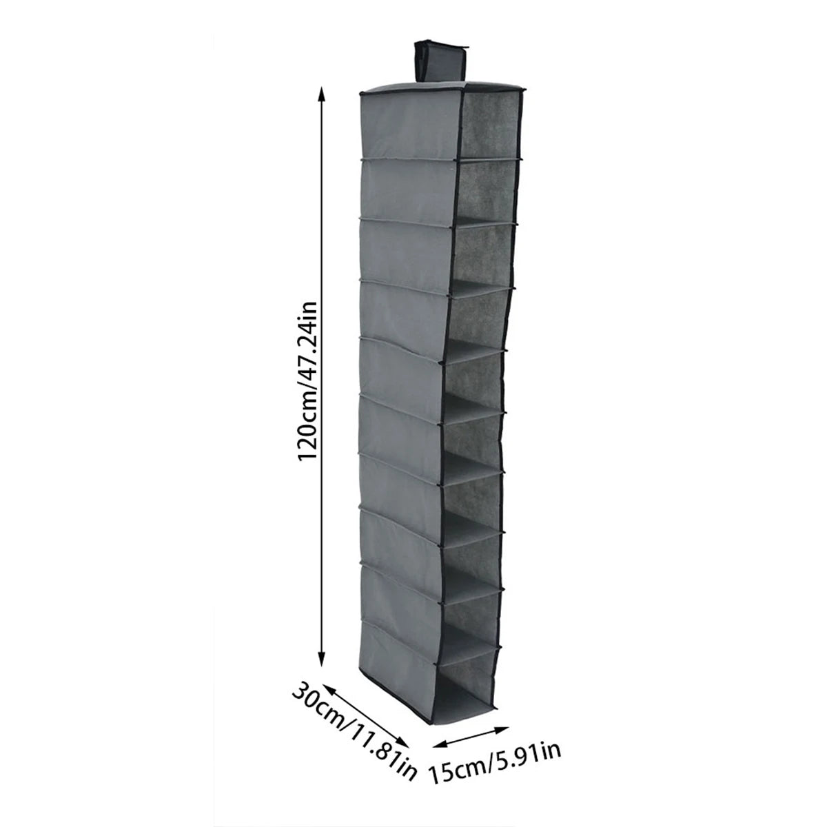 Vertical Versatility - Foldable Hanging Wardrobe Organiser