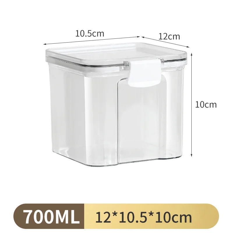 Clear & Fresh – Multi-Size Sealed Containers for Kitchen & Fridge
