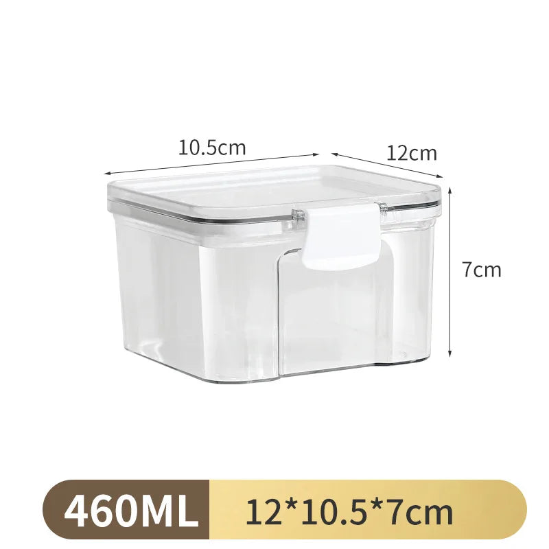 Clear & Fresh – Multi-Size Sealed Containers for Kitchen & Fridge