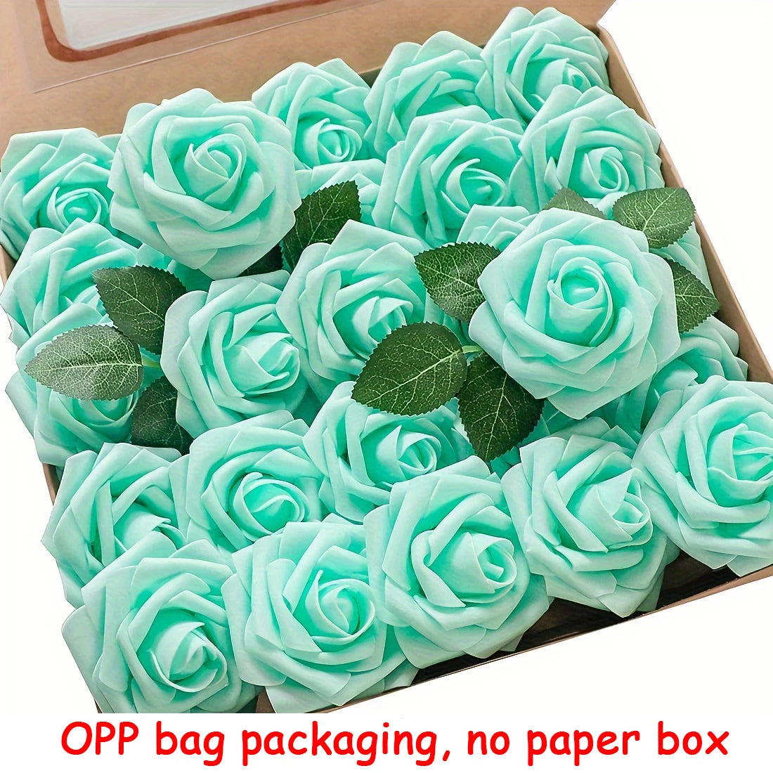 BlossomCraft 25 Artificial Roses with Stems – Elegant DIY Creations