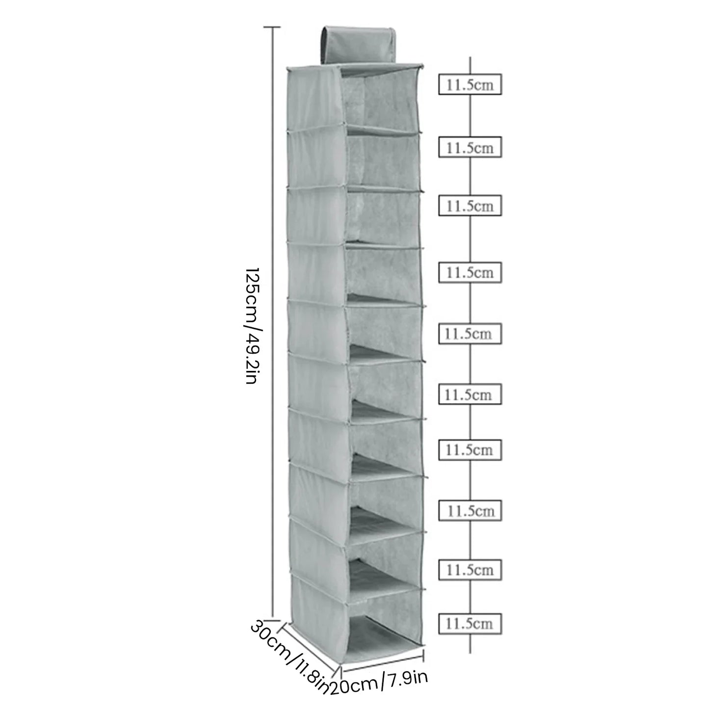Vertical Versatility - Foldable Hanging Wardrobe Organiser