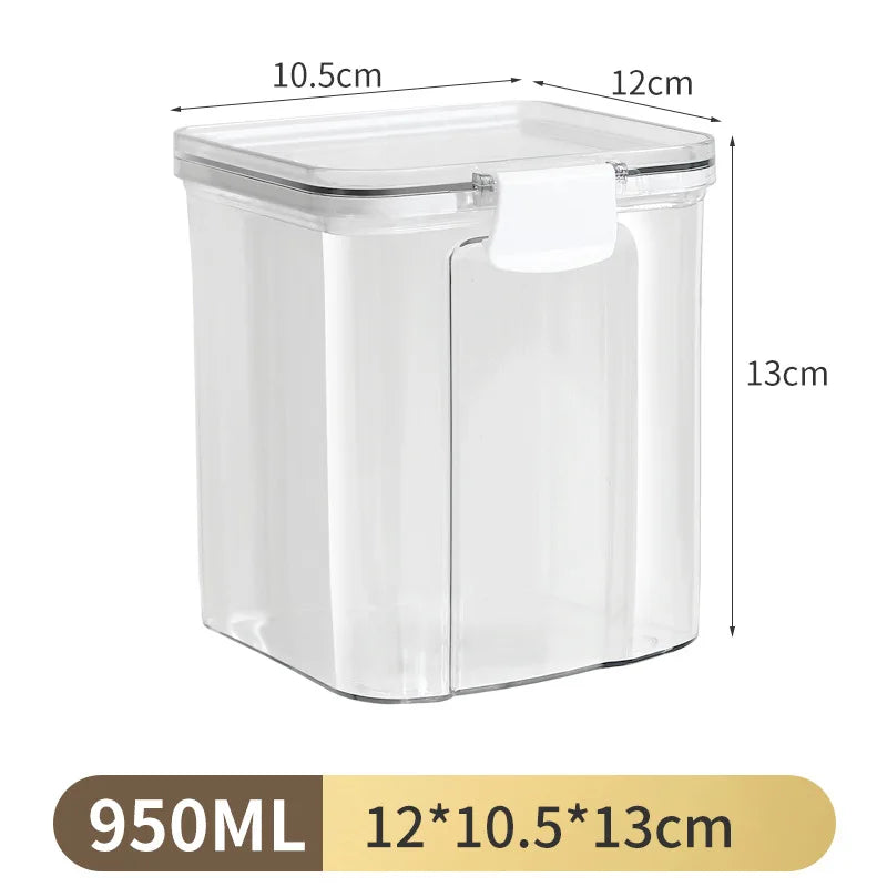 Clear & Fresh – Multi-Size Sealed Containers for Kitchen & Fridge