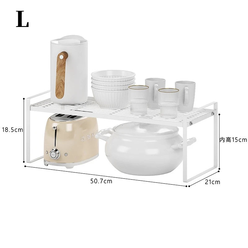 Adjustable Elegance - Expandable Organiser for a Tidy Kitchen
