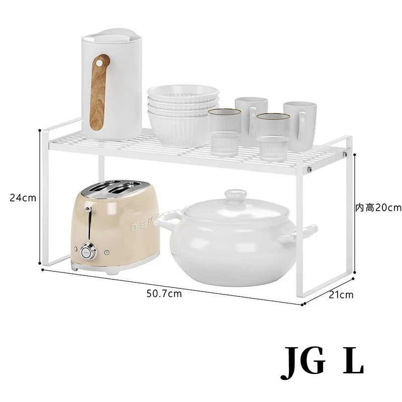 Adjustable Elegance - Expandable Organiser for a Tidy Kitchen