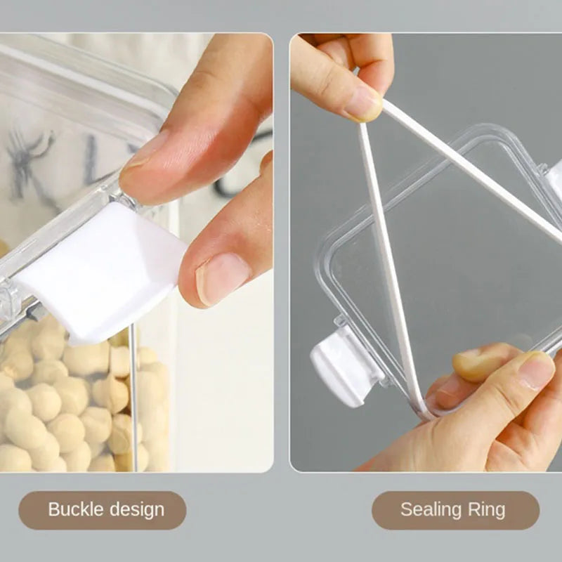 Clear & Fresh – Multi-Size Sealed Containers for Kitchen & Fridge