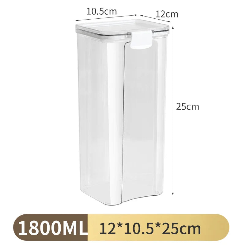 Clear & Fresh – Multi-Size Sealed Containers for Kitchen & Fridge