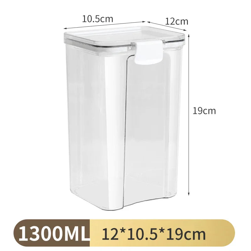 Clear & Fresh – Multi-Size Sealed Containers for Kitchen & Fridge