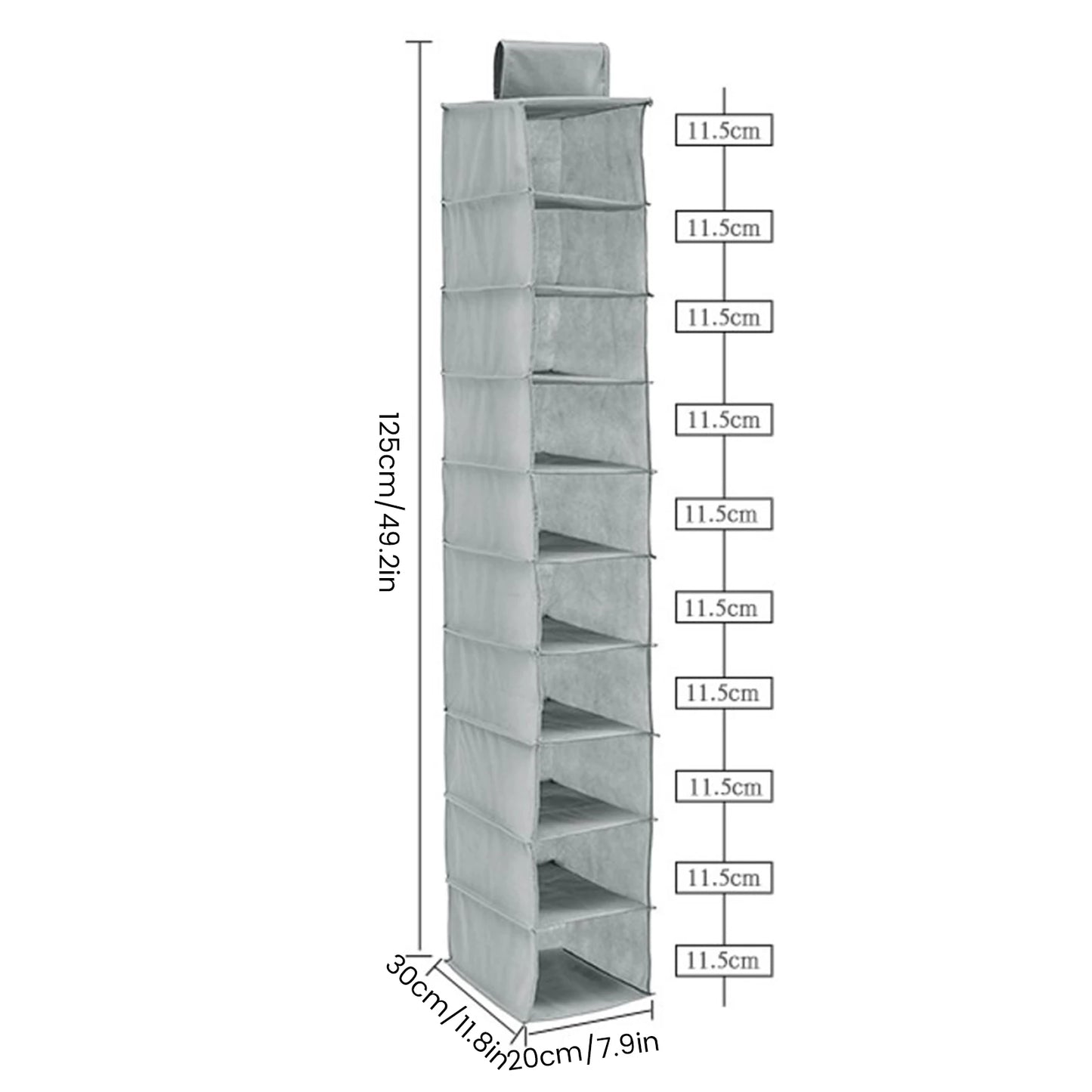 Vertical Versatility - Foldable Hanging Wardrobe Organiser