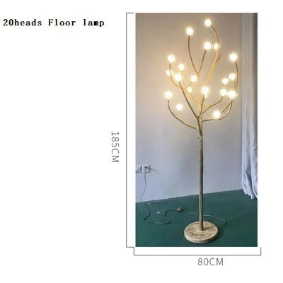 Rustic Nordic Glow – Retro LED Chandelier