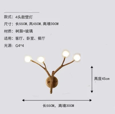 Rustic Nordic Glow – Retro LED Chandelier