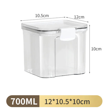 Clear & Fresh – Multi-Size Sealed Containers for Kitchen & Fridge