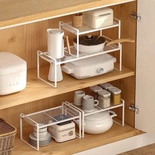 Adjustable Elegance - Expandable Organiser for a Tidy Kitchen