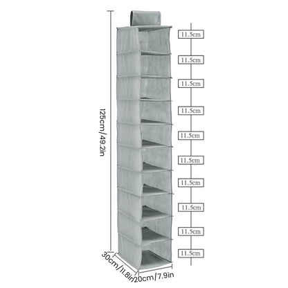 Vertical Versatility - Foldable Hanging Wardrobe Organiser