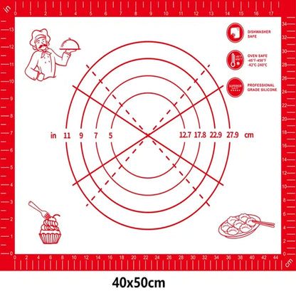 Baker’s Bliss Extra Thick Silicone Pastry Mat – Non-Stick Perfection