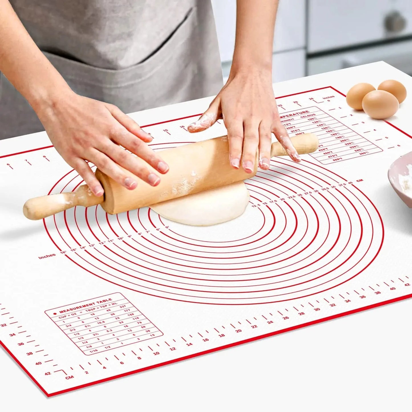 Baker’s Bliss Extra Thick Silicone Pastry Mat – Non-Stick Perfection