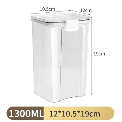 Clear & Fresh – Multi-Size Sealed Containers for Kitchen & Fridge