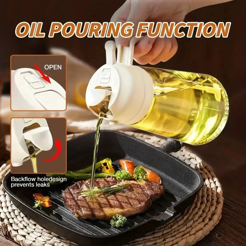 CookSmart Dual Oil Dispenser – Sprayer and Storage in One