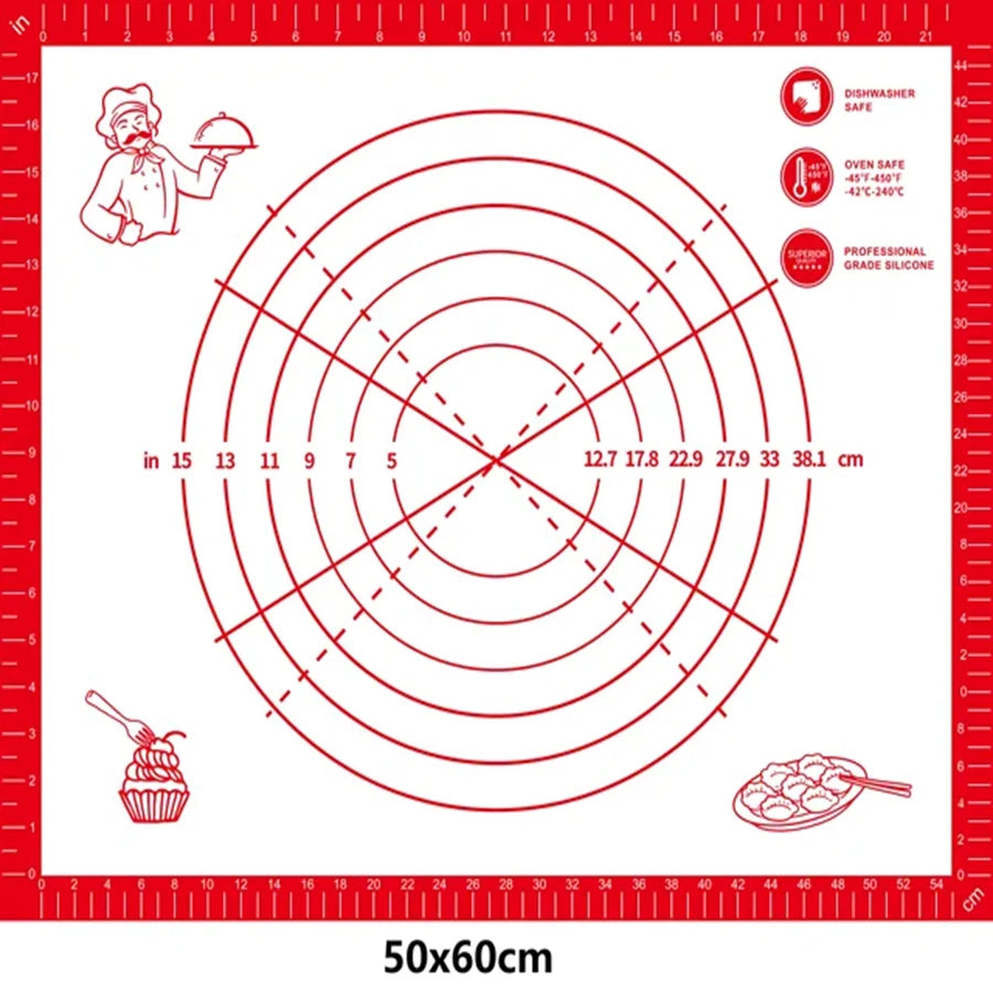 Baker’s Bliss Extra Thick Silicone Pastry Mat – Non-Stick Perfection
