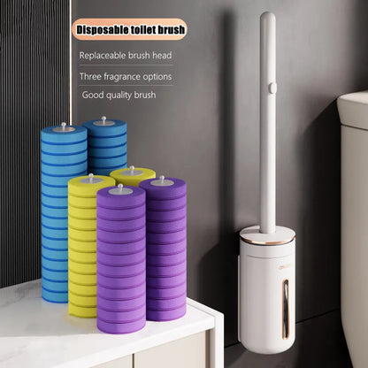HygienePro – Disposable Toilet Brush Kit with Wall Mount