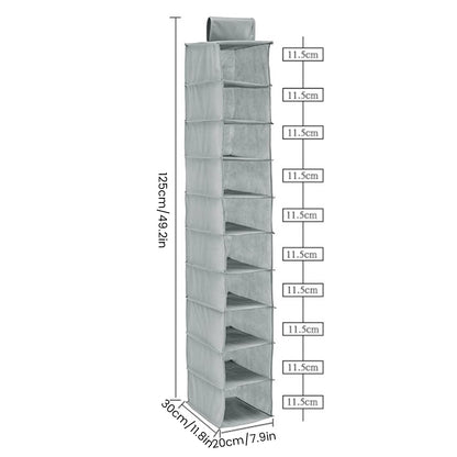 Vertical Versatility - Foldable Hanging Wardrobe Organiser