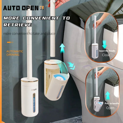 HygienePro – Disposable Toilet Brush Kit with Wall Mount