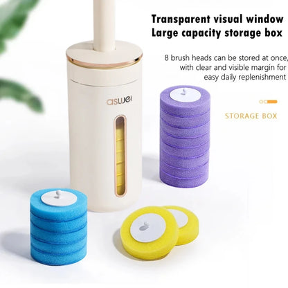 HygienePro – Disposable Toilet Brush Kit with Wall Mount