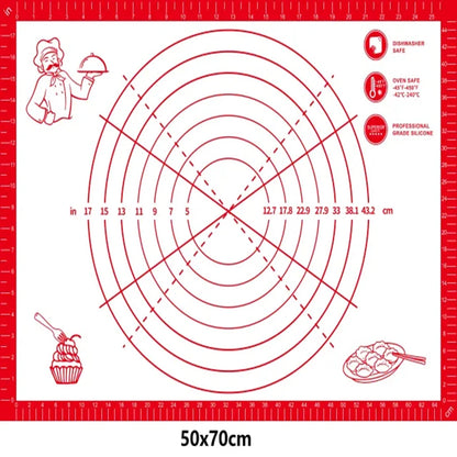 Baker’s Bliss Extra Thick Silicone Pastry Mat – Non-Stick Perfection